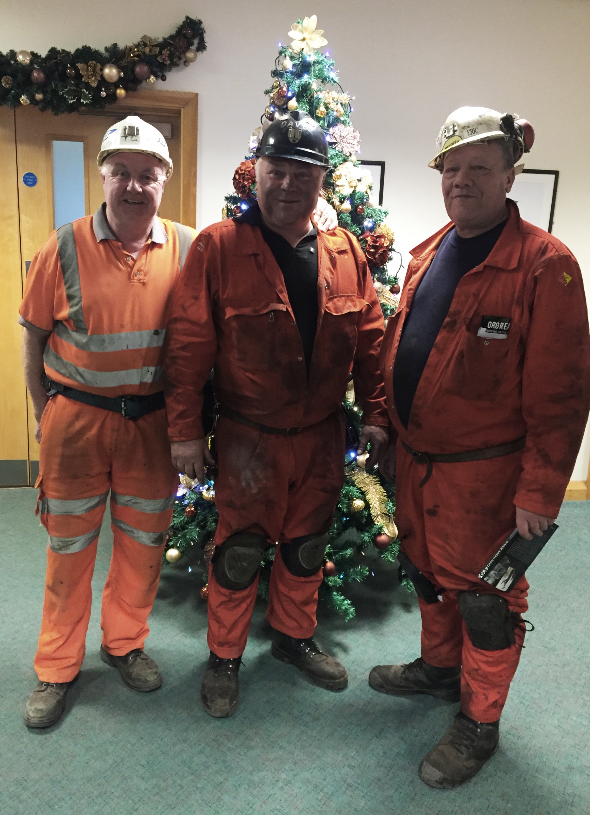 a share of a Pensioner's Christmas Bonus at National Mueseum of Coalmining in Wakefield
