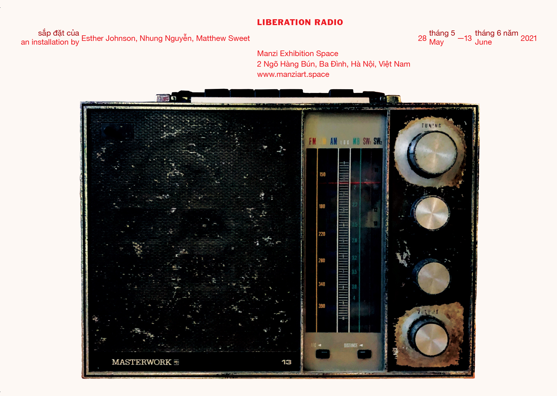 Liberation Radio 2021 exhibition postcard